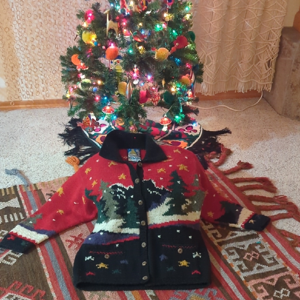 Newari Winter scene sweater
